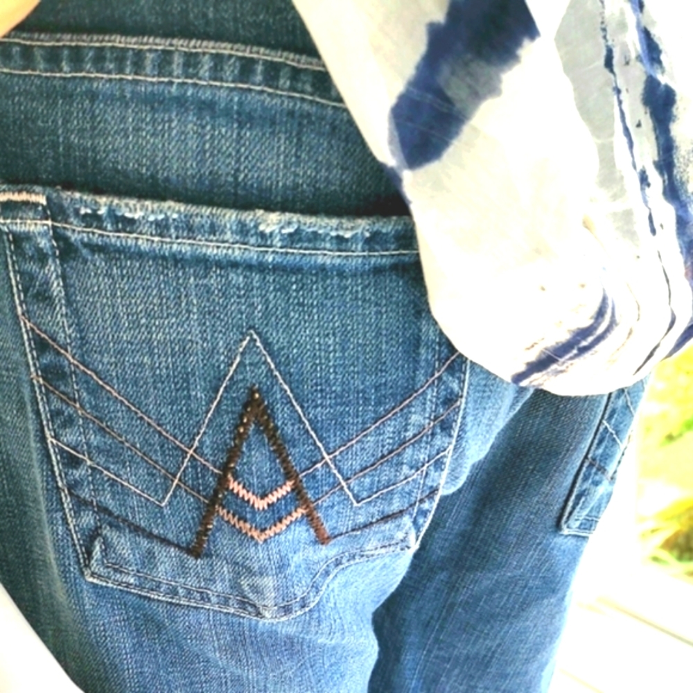 7 For All Mankind Distressed "A Pocket" Womens Jeans Size 28